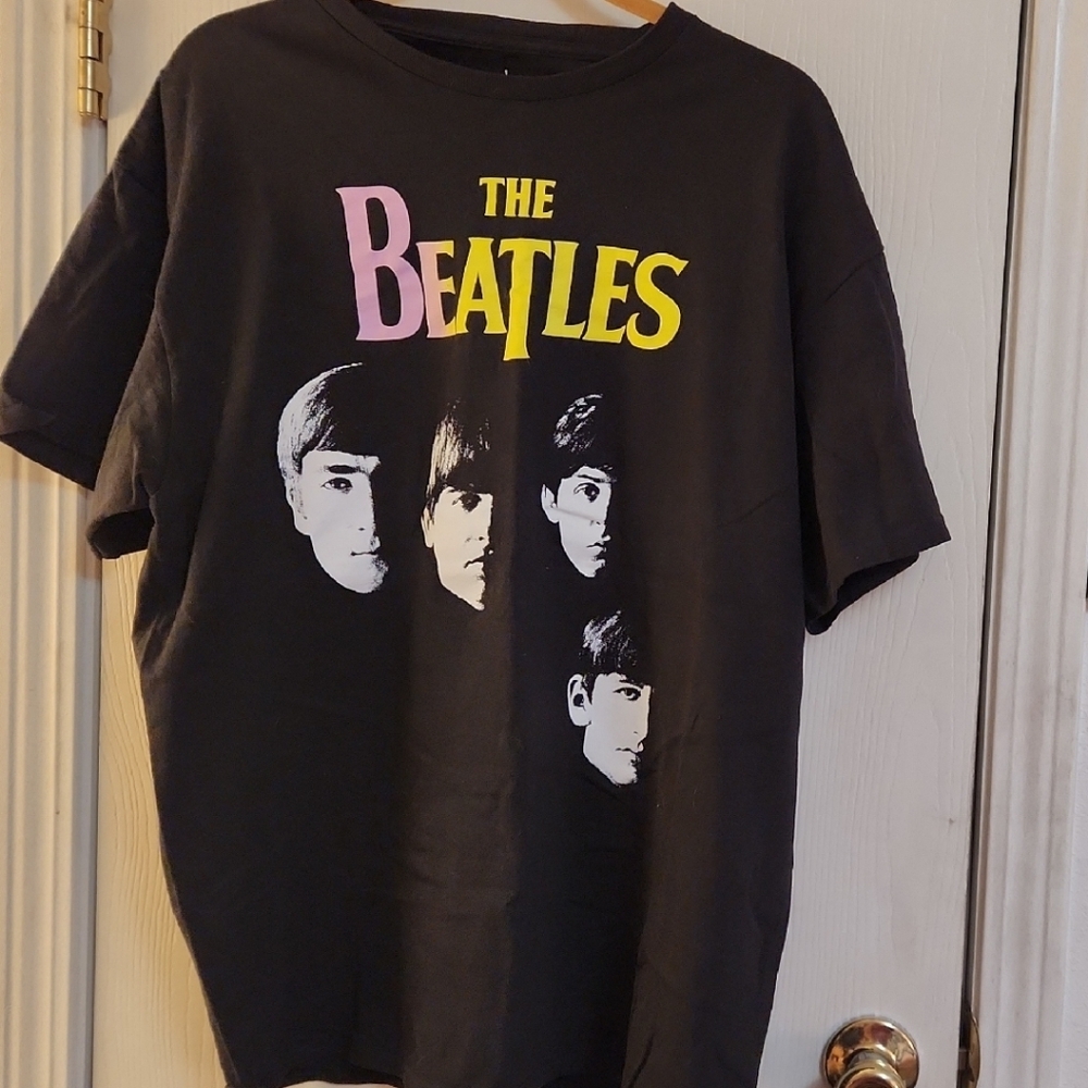 The Beatles Black and Yellow Logo Shirt